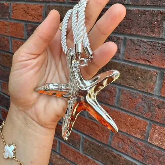 Zara Starfish Gold Necklace - Picture 7 of 10
